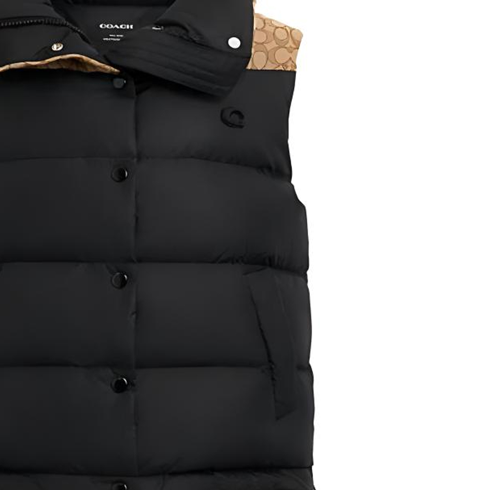 Details for (W) COACH FW23 Rompi Hitam Logo Bordir. CL272-BLK