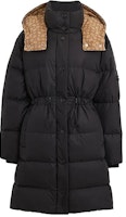 (Women) COACH FW23 Black Long Hooded Puffer Down Coat Warm Outerwear CL273-BLK (Women) COACH FW23 Black Long Hooded Puffer Down Coat Warm Outerwear CL273-BLK