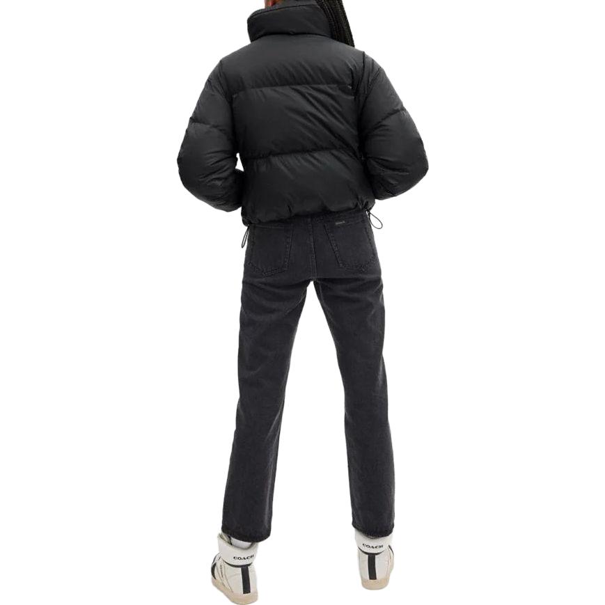 Shop (W) コーチ FW23 ブラック ショートダウンジャケット 暖かい襟 スリムフィット. CL932-BLK