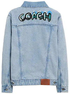 (W) COACH FW23 藍色牛仔外套 字母徽標印花 長袖設計 CL324-DEN Lookbook (W) COACH FW23 藍色牛仔外套 字母徽標印花 長袖設計 CL324-DEN
