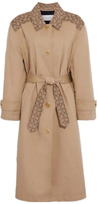 (W) COACH FW23 Abrigo Marrón Largo de Manga Larga con Diseño de Logo Patchwork. CG056-EAL Order (W) COACH FW23 Abrigo Marrón Largo de Manga Larga con Diseño de Logo Patchwork. CG056-EAL