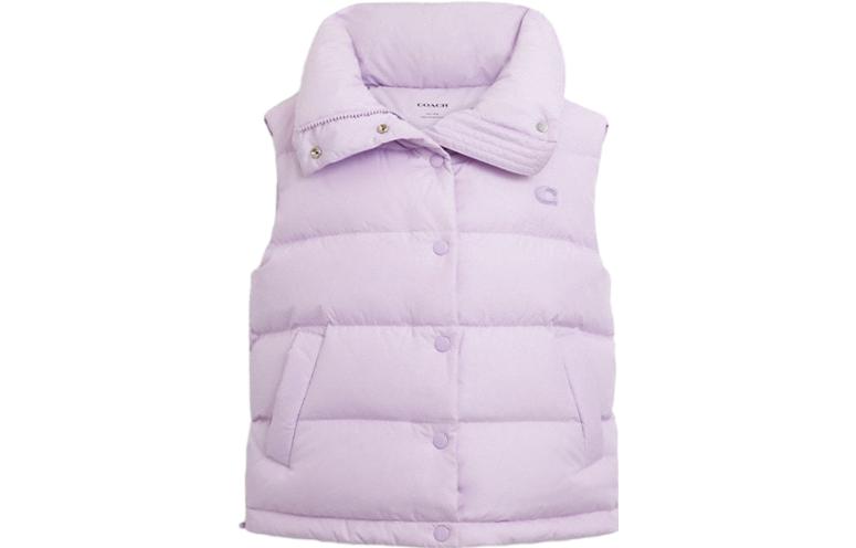 Cheap (W) コーチ FW23 グリーンカラー ダウンベスト カジュアルボタンデザイン. CL274-CZS