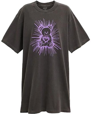 (W) 코치 FW23 그레이 테디베어 프린트 반팔 드레스. CL320-SMO Order (W) 코치 FW23 그레이 테디베어 프린트 반팔 드레스. CL320-SMO