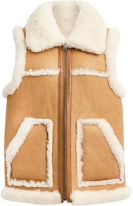 (W) COACH FW23 Ves Beige Putih Berkerah Lipat dengan Rekaan Tepi Mentah. CL686-NA-IY Buy (W) COACH FW23 Ves Beige Putih Berkerah Lipat dengan Rekaan Tepi Mentah. CL686-NA-IY