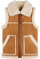 (W) COACH FW23 Ves Beige Putih Berkerah Lipat dengan Rekaan Tepi Mentah. CL686-NA-IY Order (W) COACH FW23 Ves Beige Putih Berkerah Lipat dengan Rekaan Tepi Mentah. CL686-NA-IY