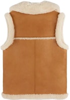 (W) COACH FW23 Ves Beige Putih Berkerah Lipat dengan Rekaan Tepi Mentah. CL686-NA-IY Lookbook (W) COACH FW23 Ves Beige Putih Berkerah Lipat dengan Rekaan Tepi Mentah. CL686-NA-IY