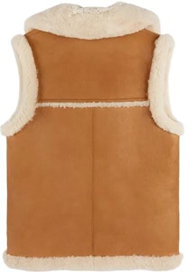 (W) COACH FW23 Ves Beige Putih Berkerah Lipat dengan Rekaan Tepi Mentah. CL686-NA-IY Lookbook (W) COACH FW23 Ves Beige Putih Berkerah Lipat dengan Rekaan Tepi Mentah. CL686-NA-IY