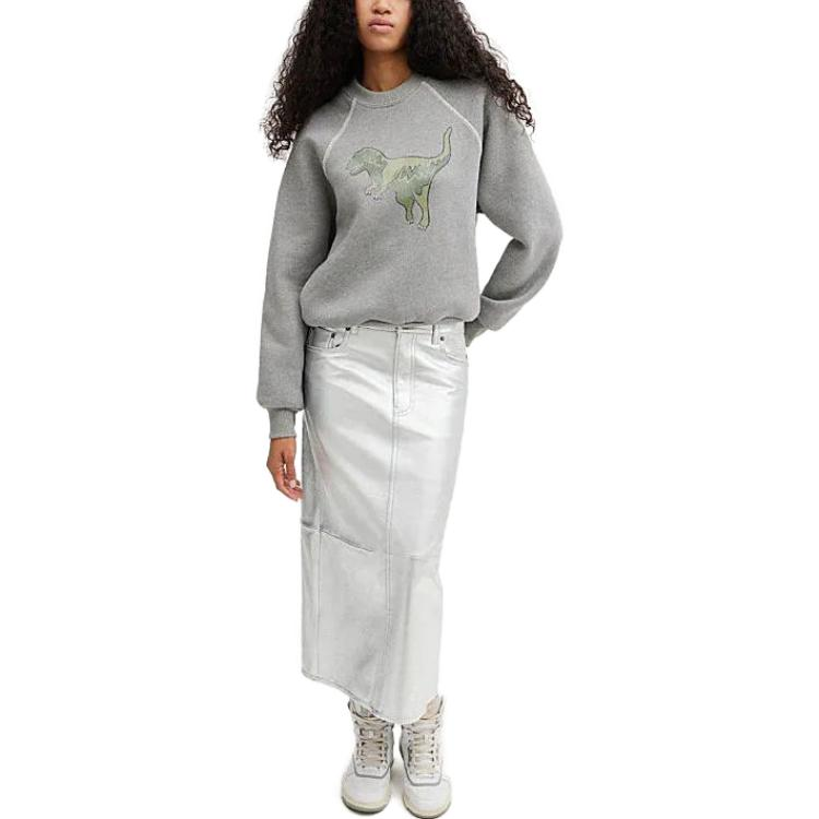 Lookbook (W) Coach FW23 灰色卡通印花圓領長袖衛衣 CO086-NZ2