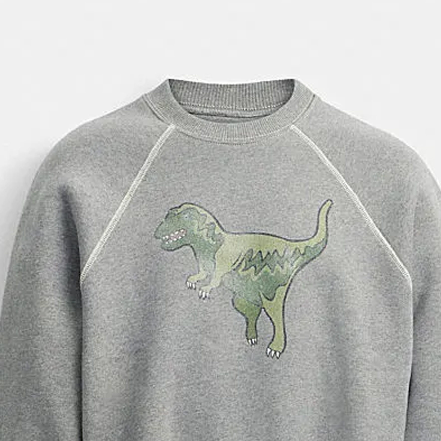 Shop (W) Coach FW23 灰色卡通印花圓領長袖衛衣 CO086-NZ2