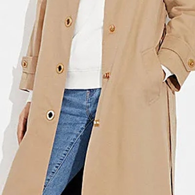 (W) Gabardina Mujer COACH FW23 con Detalle de Cierre Turn-lock - Caqui. CG057-EAL Purchase (W) Gabardina Mujer COACH FW23 con Detalle de Cierre Turn-lock - Caqui. CG057-EAL