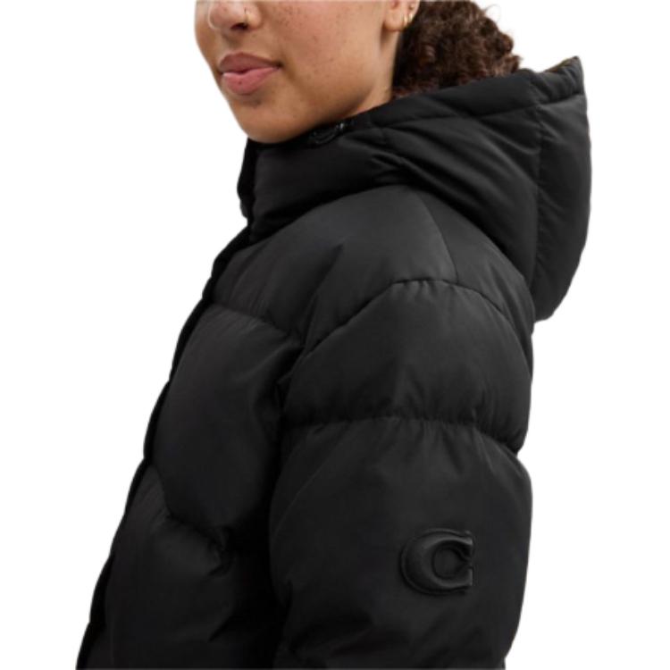 Details for (Women) COACH FW24  Classic Black Long Down Jacket CV927-BLK