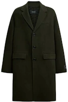 (Women) COACH FW24 Double-Sided Wool Button-Front Coat Deep Green. CV898-DGN (Women) COACH FW24 Double-Sided Wool Button-Front Coat Deep Green. CV898-DGN