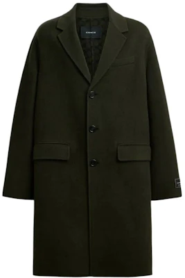 (W) COACH 秋冬24 双面羊毛纽扣大衣 深绿色. CV898-DGN Buy (W) COACH 秋冬24 双面羊毛纽扣大衣 深绿色. CV898-DGN