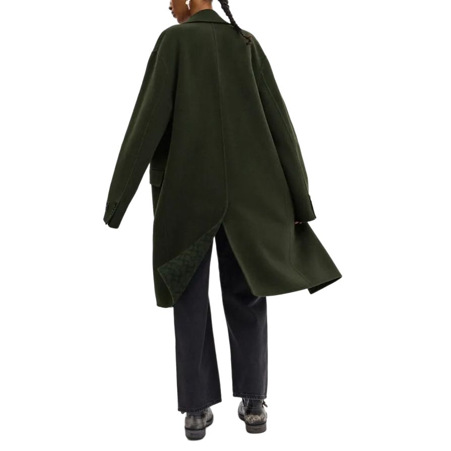 Shop (W) COACH 秋冬24 双面羊毛纽扣大衣 深绿色. CV898-DGN