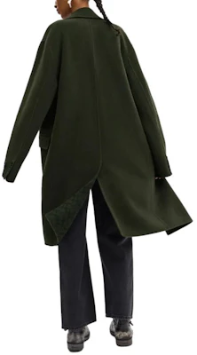 (W) COACH 秋冬24 双面羊毛纽扣大衣 深绿色. CV898-DGN Shop (W) COACH 秋冬24 双面羊毛纽扣大衣 深绿色. CV898-DGN