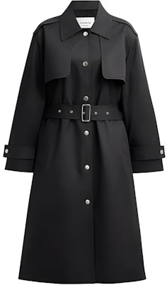 (Women) COACH FW24 Washed Black Belted Mid-Length Trench Coat. CT428-A0R Buy (Women) COACH FW24 Washed Black Belted Mid-Length Trench Coat. CT428-A0R