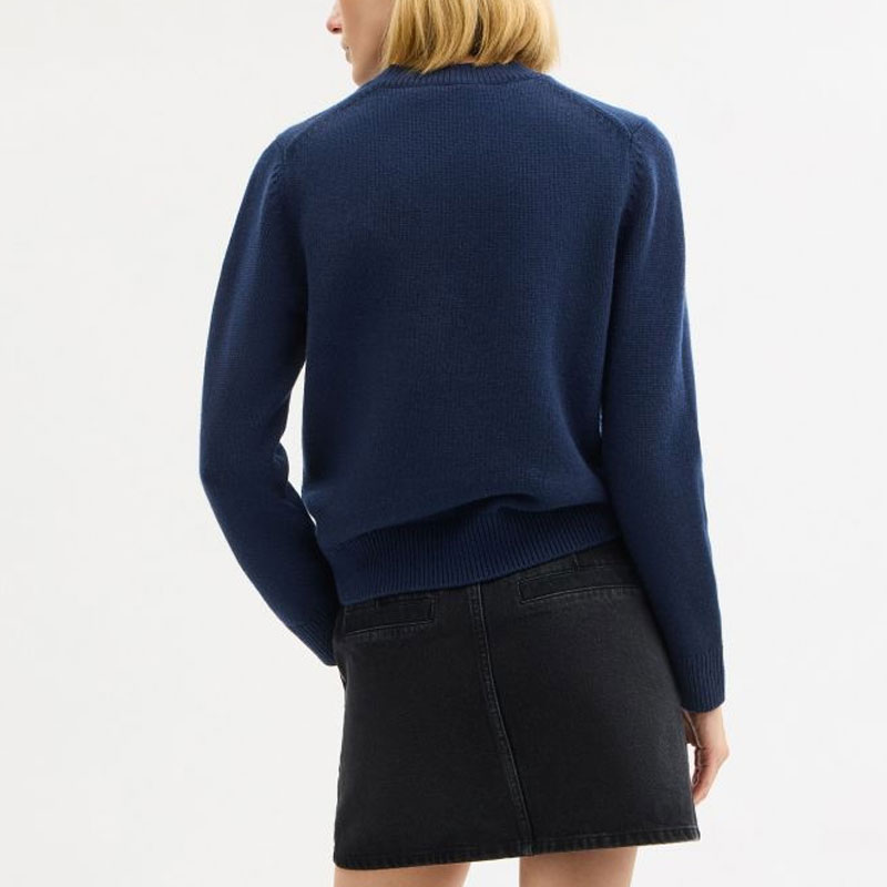 Shop (Women) COACH FW25  Animal Print Crewneck Long-Sleeve Sweater. CCN39-B5H