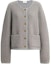 Buy (Women) COACH FW25 Fleece Long Sleeve Coat with Pockets and Single Button. CCN41-GRY