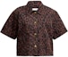 Buy (Women) COACH FW25 Leopard Print Cotton Short Sleeve Shirt. CCP80-YGB