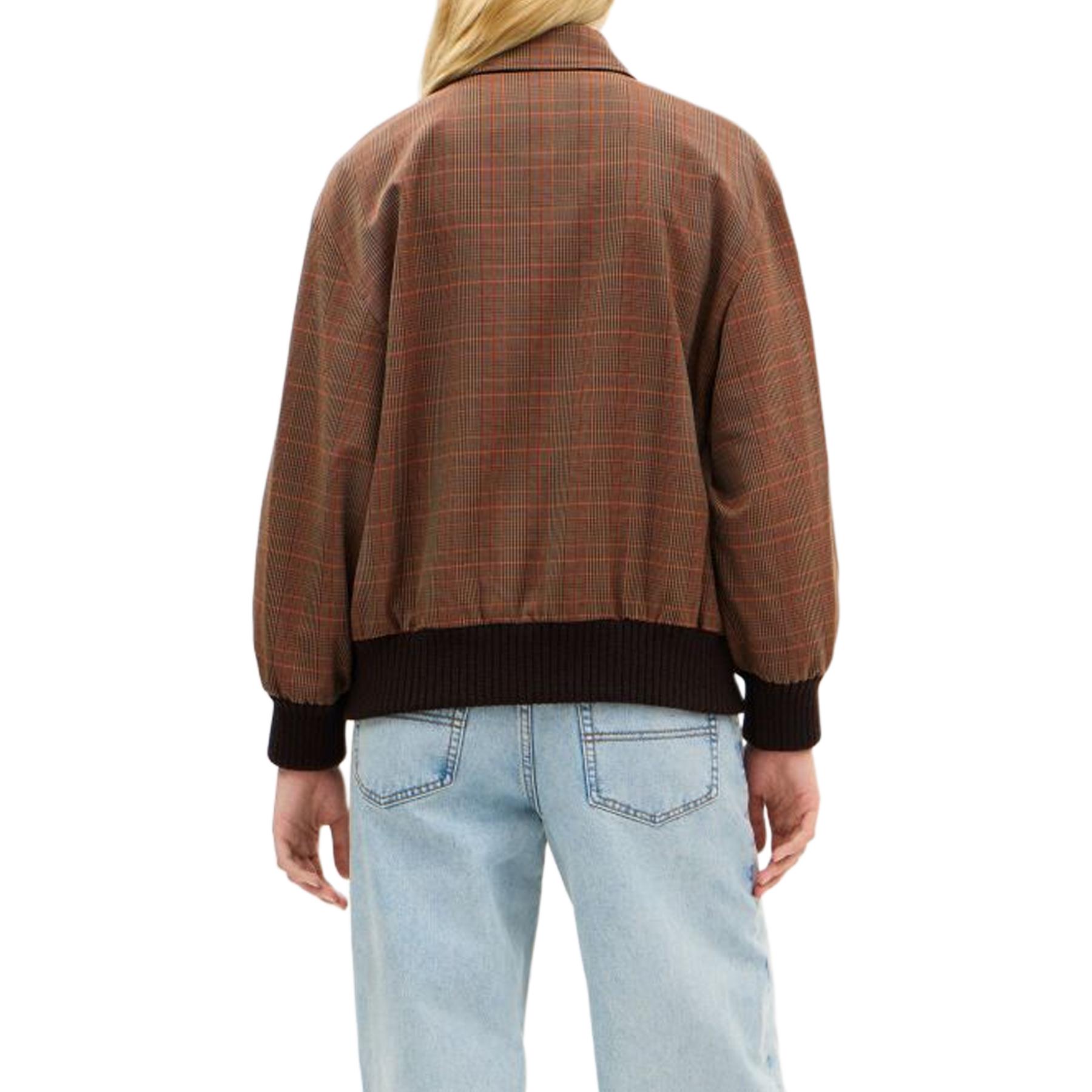 (Women) COACH FW25  Plaid Print Zip-Up Long Sleeve Jacket CCB43-YIV 圖 4