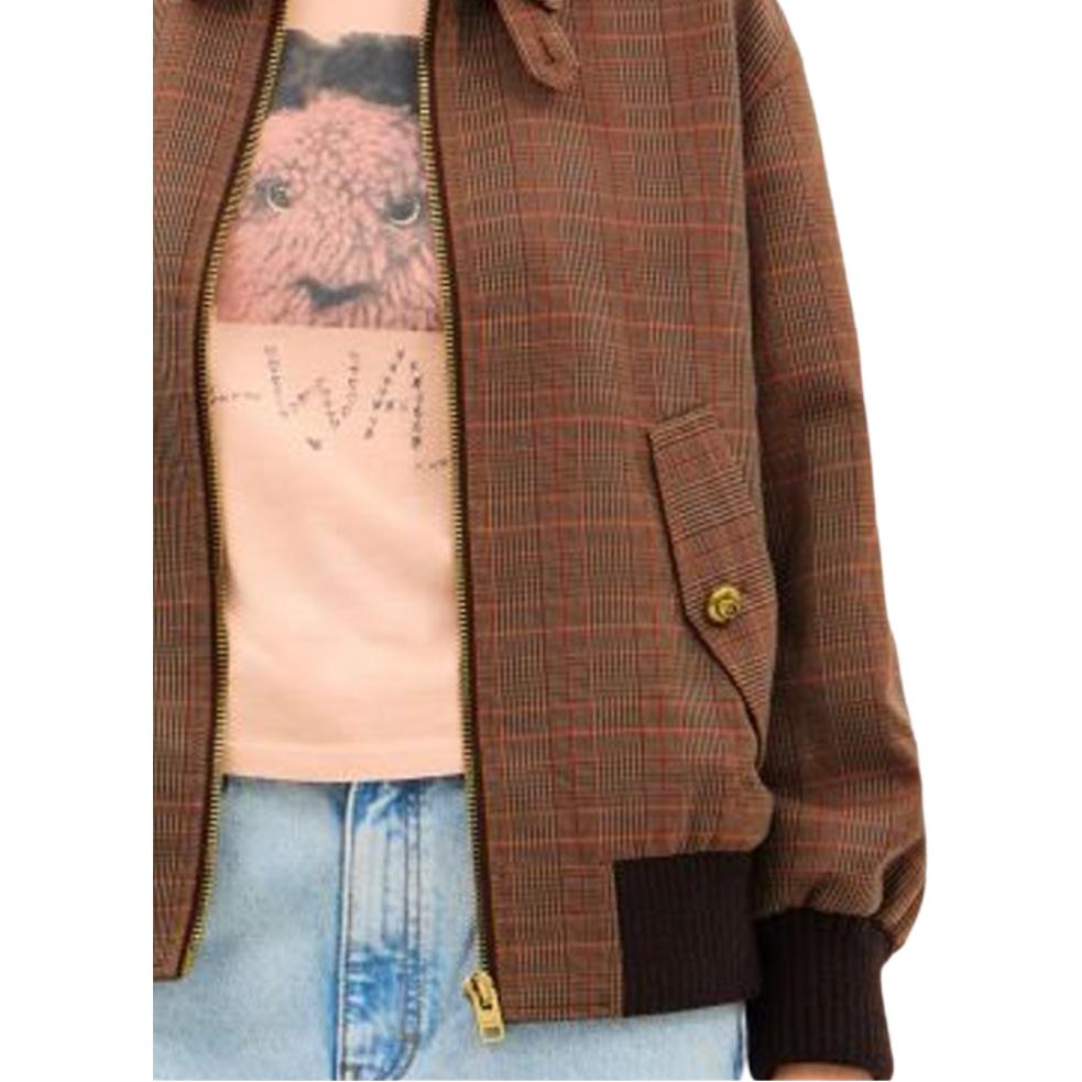 (Women) COACH FW25  Plaid Print Zip-Up Long Sleeve Jacket CCB43-YIV 圖 6
