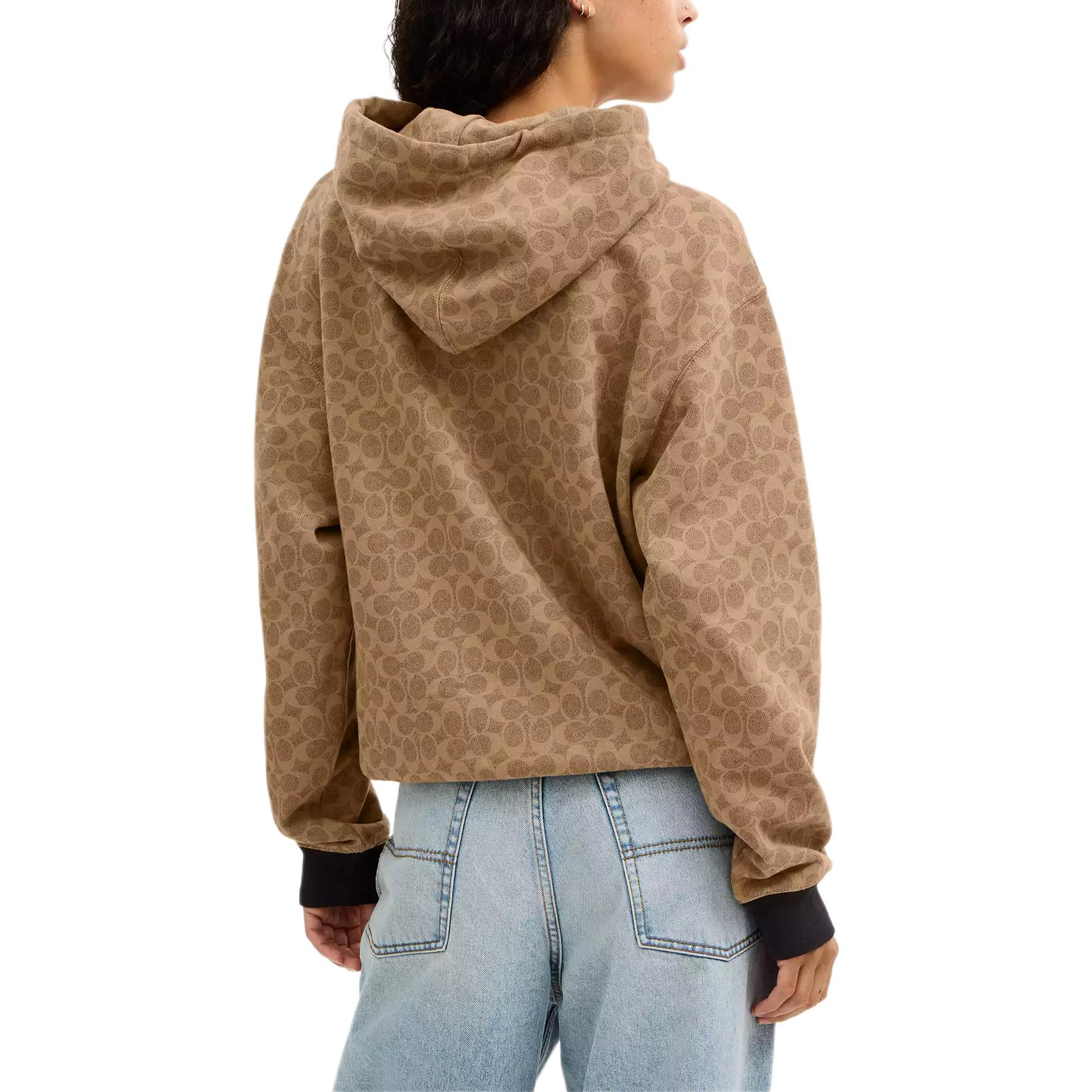 Shop (Women) COACH FW25  Printed Zip-Up Hoodie Sweatshirt. CCB95-RYU