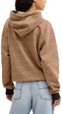 (Women) COACH FW25 Printed Zip-Up Hoodie Sweatshirt. CCB95-RYU Shop (Women) COACH FW25 Printed Zip-Up Hoodie Sweatshirt. CCB95-RYU