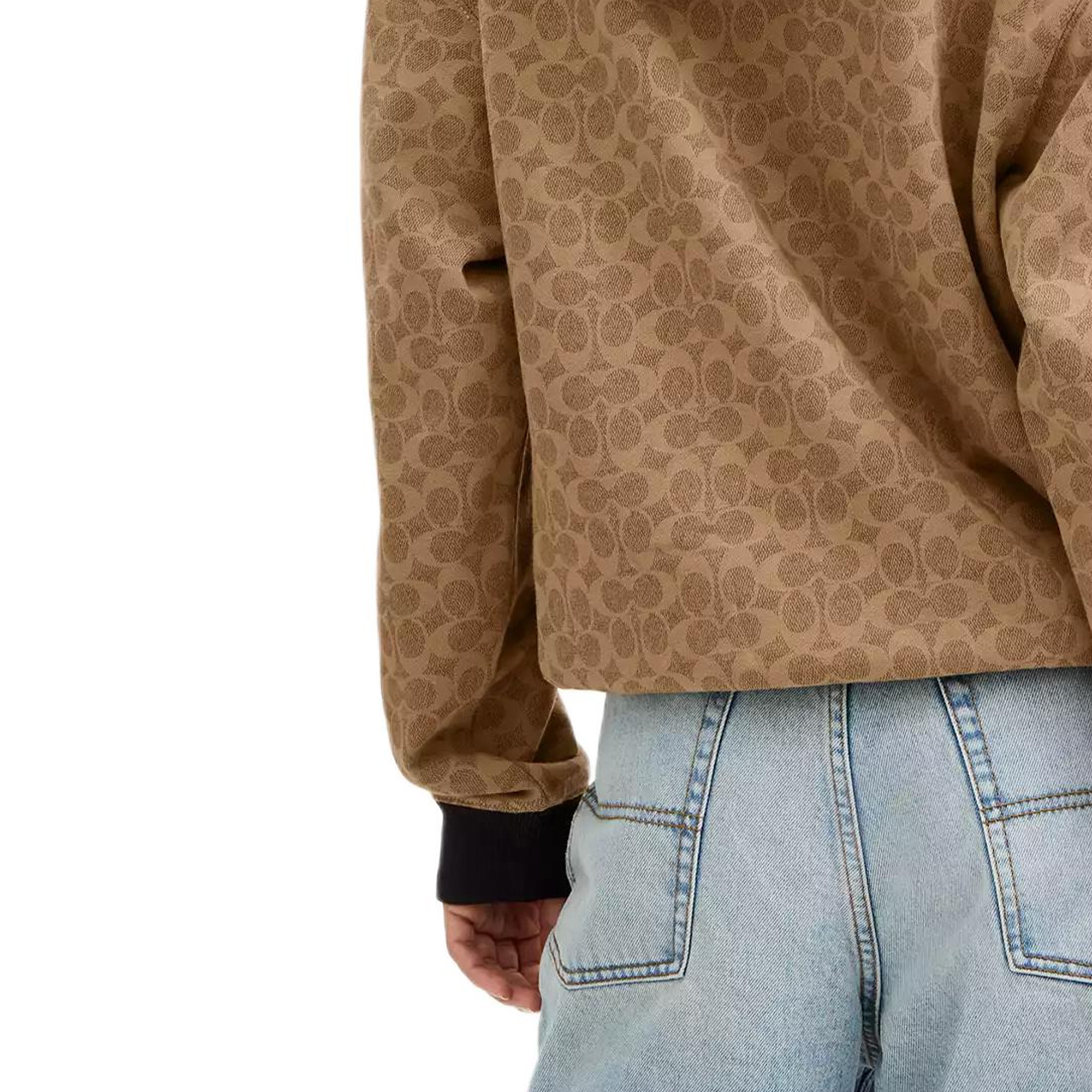 Details for (Women) COACH FW25  Printed Zip-Up Hoodie Sweatshirt. CCB95-RYU