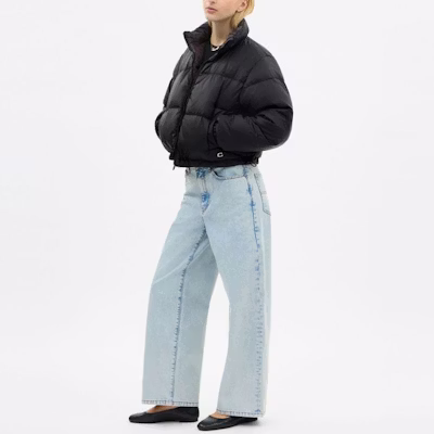 (Women) COACH FW25 Reversible Nylon Leopard Print Down Jacket CCB27-LEO Purchase (Women) COACH FW25 Reversible Nylon Leopard Print Down Jacket CCB27-LEO