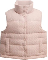 (Women) COACH FW25 Solid Color Zip Layered Down Vest CCA30-QTZ (Women) COACH FW25 Solid Color Zip Layered Down Vest CCA30-QTZ