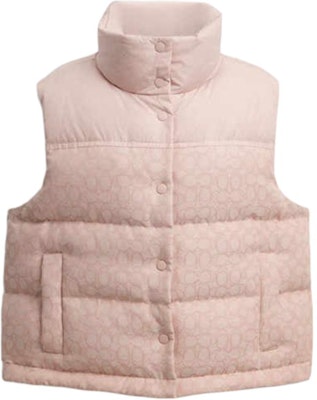 (W) COACH FW25 Jaket Down Zip Berlapis Warna Solid CCA30-QTZ Order (W) COACH FW25 Jaket Down Zip Berlapis Warna Solid CCA30-QTZ