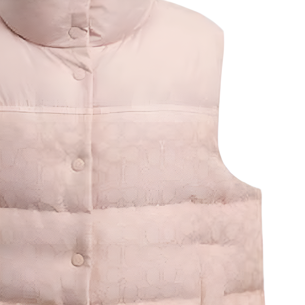 Details for (W) COACH FW25 Jaket Down Zip Berlapis Warna Solid CCA30-QTZ