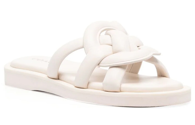 Order (W) コーチ ジョージー ホワイト ウーブン ストラップ C8983_CHK