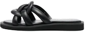 Buy (Women) Coach Georgie Leather Flat Slide 'Black Woven' C8983_BLK