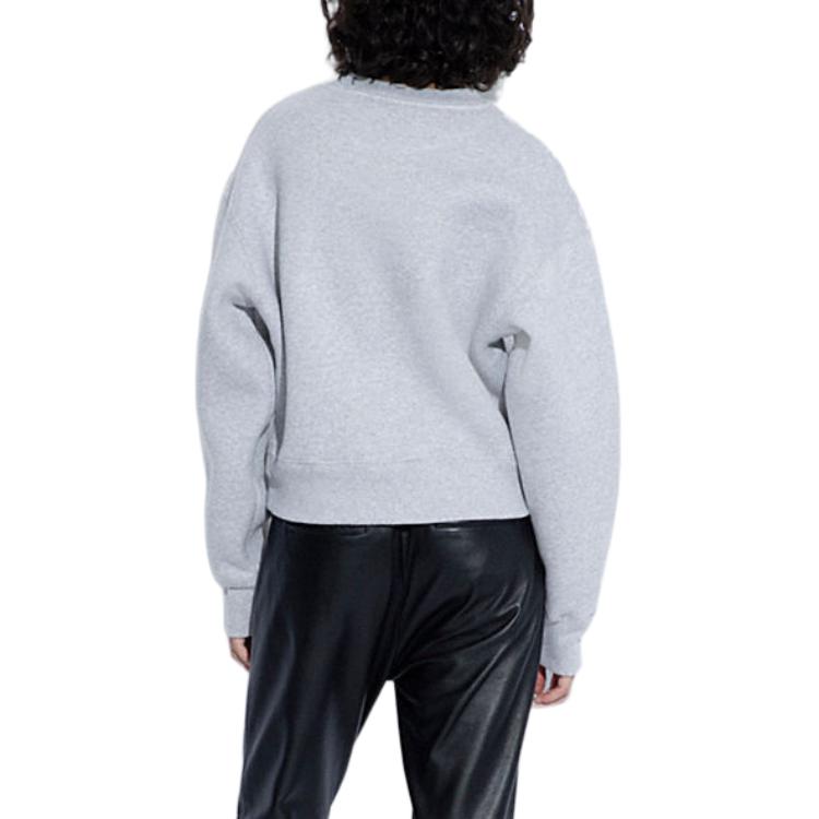 (Women) Coach Grey Graphic Print Pullover Sweater - Crewneck Long Sleeve C6153-SLO 圖 4