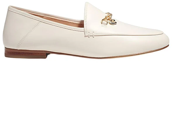 (W) Coach Hanna ''Witte Leren Loafer'' CB989_CHK Order (W) Coach Hanna ''Witte Leren Loafer'' CB989_CHK