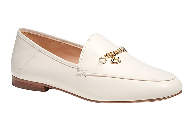 (W) Coach Hanna 'White Leather Loafer' 圖 3