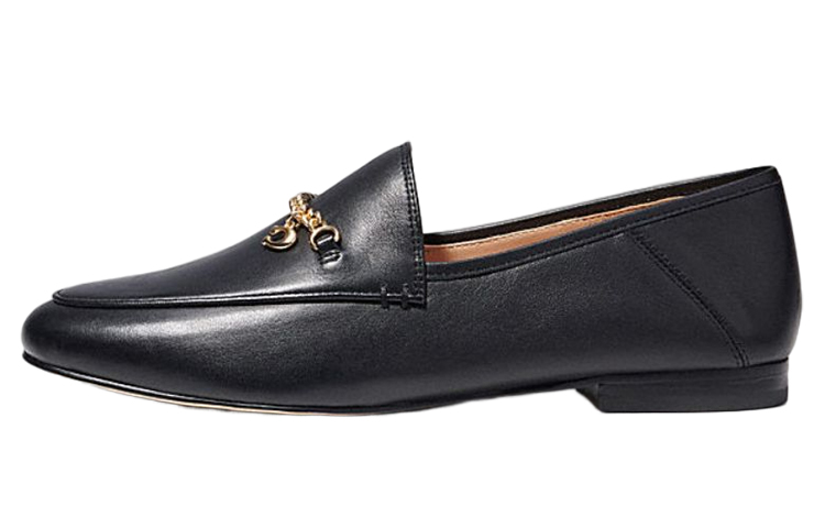 (Women) Coach Hanna Loafer 'Black Leather' CB989_BLK
