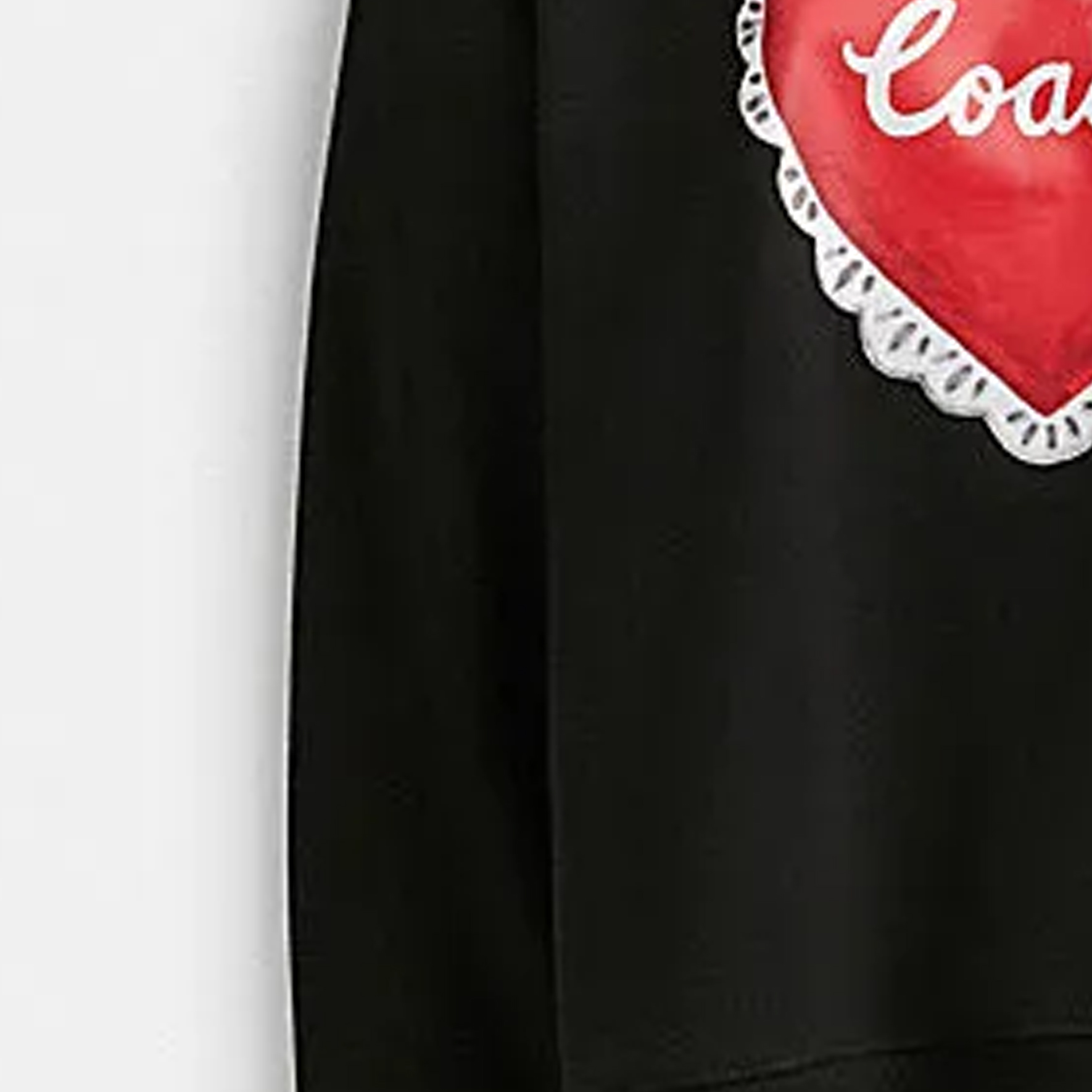 Details for (W) Coach 愛心標誌印花黑色圓領衛衣 SS24 系列 CQ141-BLK