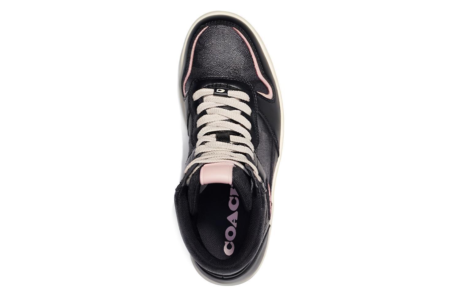 Order (W) Coach High-Top Lace-Up Sneaker 'Kanvas Kulit Hitam'. CD304_BLK