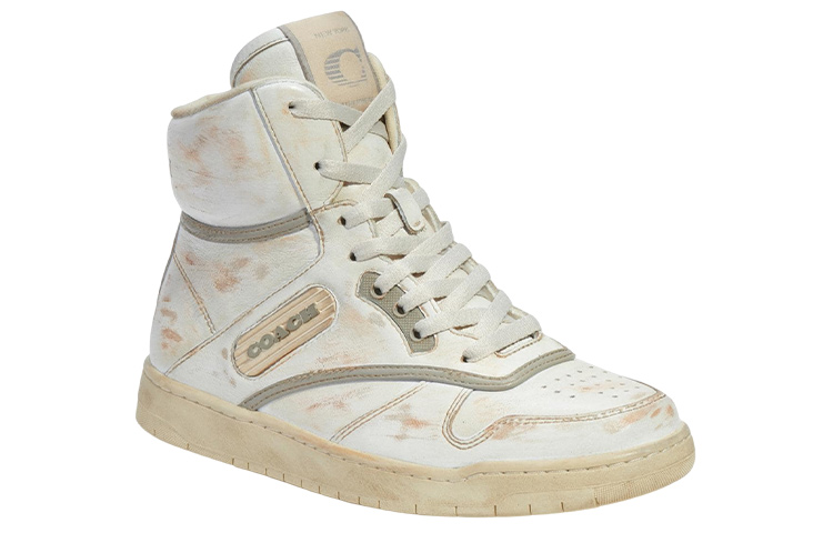 Order (W) Kasut Kulit Tinggi Coach 'Beige Fesyen' CK972_VYO