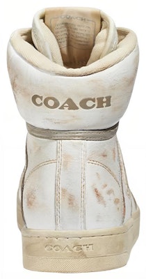 (Women) Coach High-Top Leather Sneaker 'Fashion Beige' CK972_VYO Shop (Women) Coach High-Top Leather Sneaker 'Fashion Beige' CK972_VYO