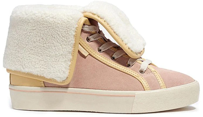 (W) Coach High-Top Leder-Sneaker ''Pink Lace-Up'' CE903-V4P Order (W) Coach High-Top Leder-Sneaker ''Pink Lace-Up'' CE903-V4P
