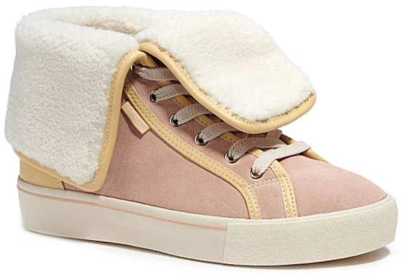 (W) Coach High-Top Leder-Sneaker ''Pink Lace-Up'' CE903-V4P Lookbook (W) Coach High-Top Leder-Sneaker ''Pink Lace-Up'' CE903-V4P