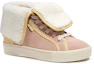 Lookbook (W) Coach High-Top Leder-Sneaker ''Pink Lace-Up'' CE903-V4P