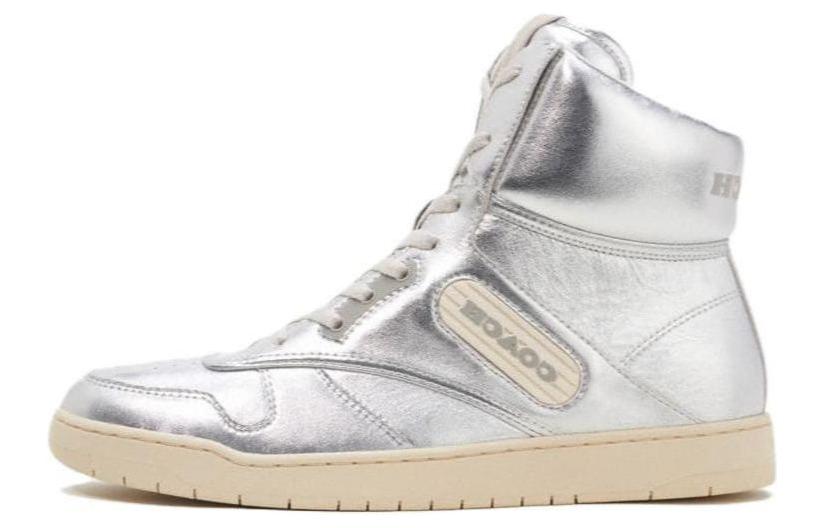 (W) Coach High-Top Sneaker 'Silver'