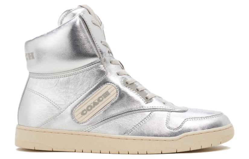 (W) Coach High-Top Sneaker 'Silver' 圖 2