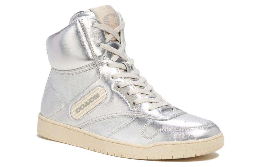 (W) Coach High-Top Sneaker 'Silver' 圖 3