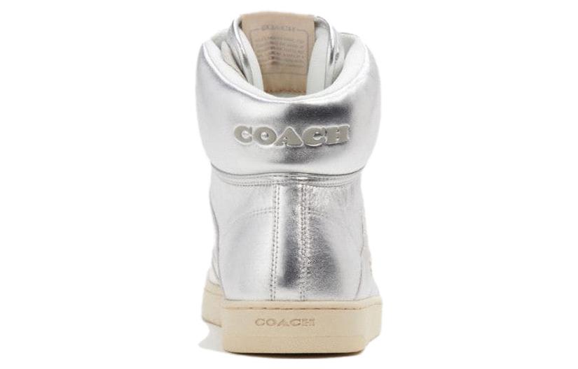 (W) Coach High-Top Sneaker 'Silver' 圖 5