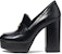 (W) Coach Ilyse 'Tumit Blok Hujung Petak Hitam' CN142_BLK